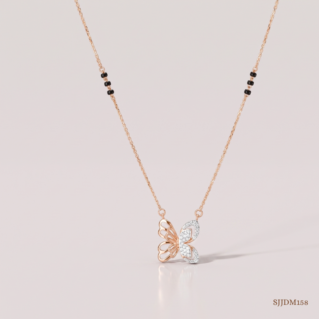 SJJDM158 | Whimsical Charm Diamond Contemporary Mangalsutra