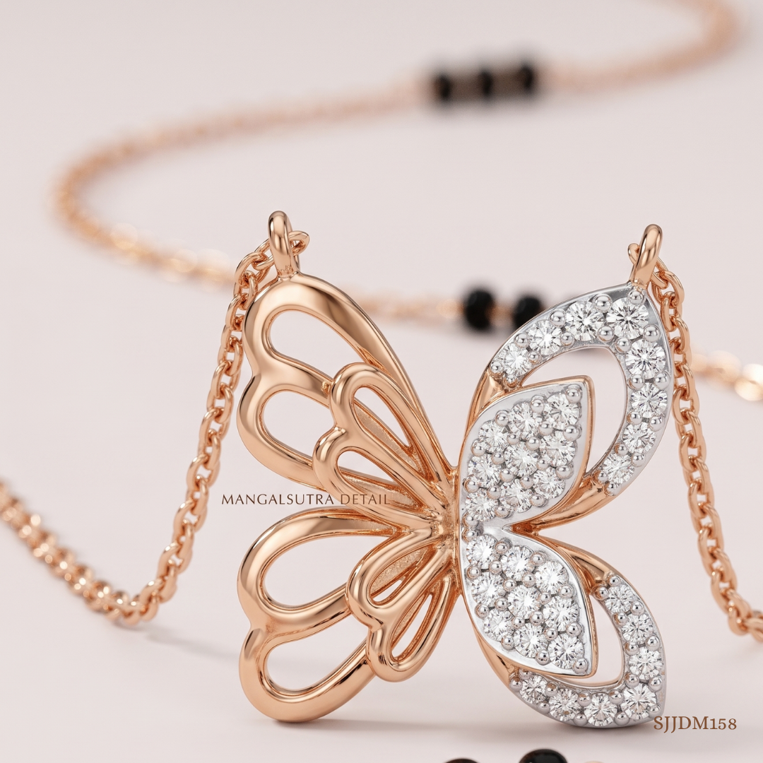 SJJDM158 | Whimsical Charm Diamond Contemporary Mangalsutra