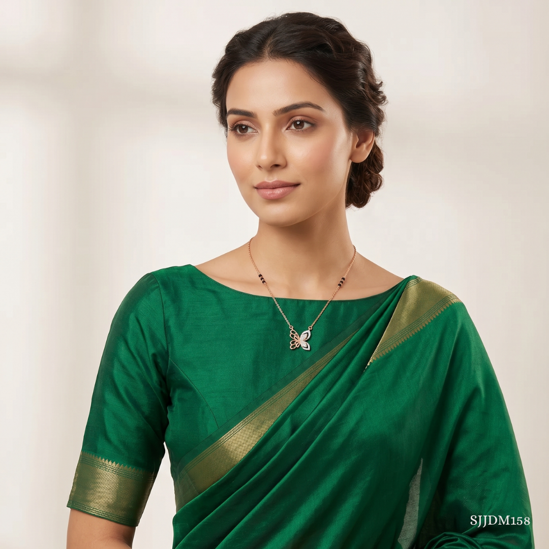 SJJDM158 | Whimsical Charm Diamond Contemporary Mangalsutra