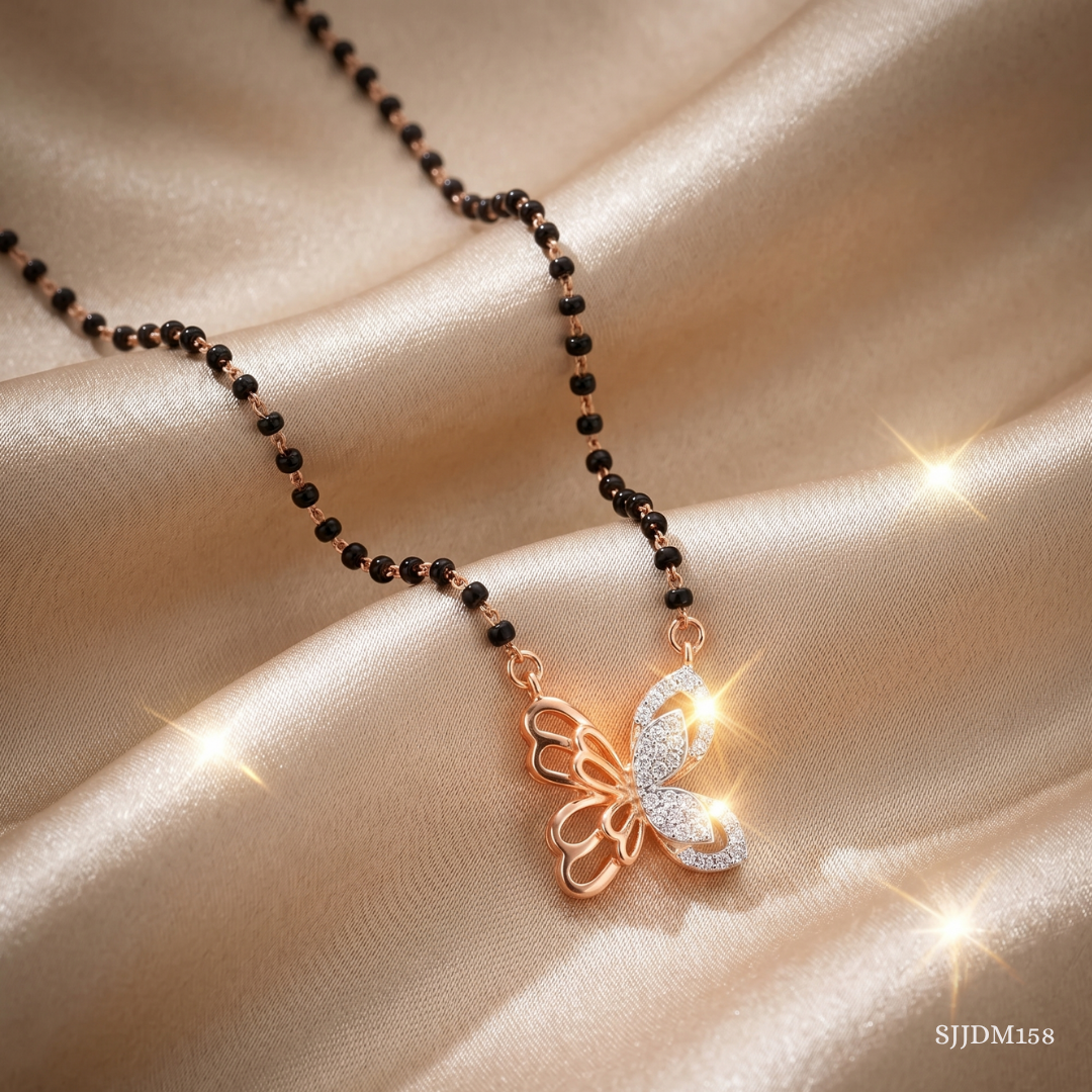 SJJDM158 | Whimsical Charm Diamond Contemporary Mangalsutra