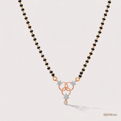 SJJDM160 | Ornate Connection Diamond Statement Mangalsutra