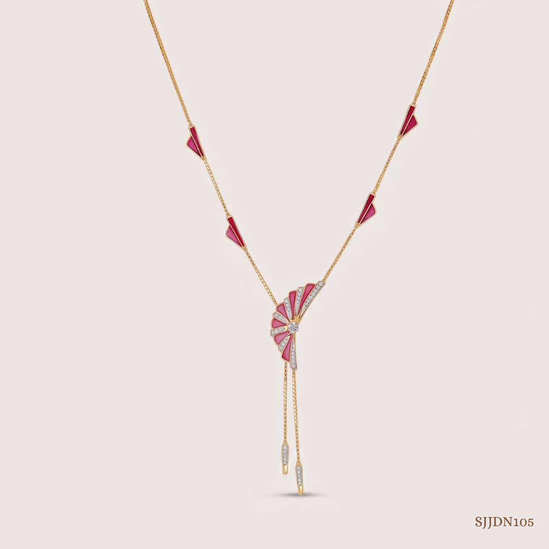 SJJDN105 | Soaring Wing Diamond Statement Necklace