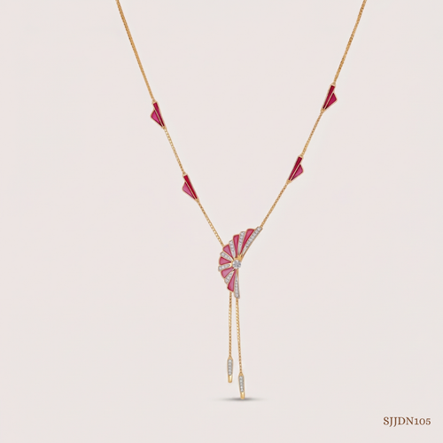 SJJDN105 | Soaring Wing Diamond Statement Necklace