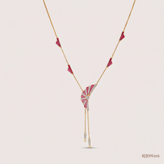SJJDN105 | Soaring Wing Diamond Statement Necklace