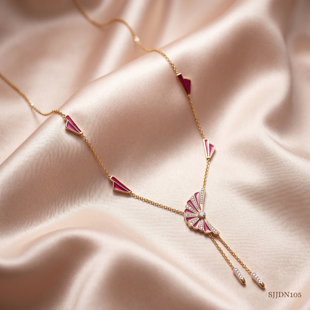 SJJDN105 | Soaring Wing Diamond Statement Necklace