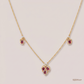 SJJDN107 | Trio Blossom Diamond Floral Necklace