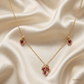 SJJDN107 | Trio Blossom Diamond Floral Necklace