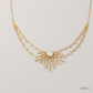 SJJDN111 | Opal Sunburst Diamond Designer Necklace