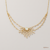 SJJDN111 | Opal Sunburst Diamond Designer Necklace