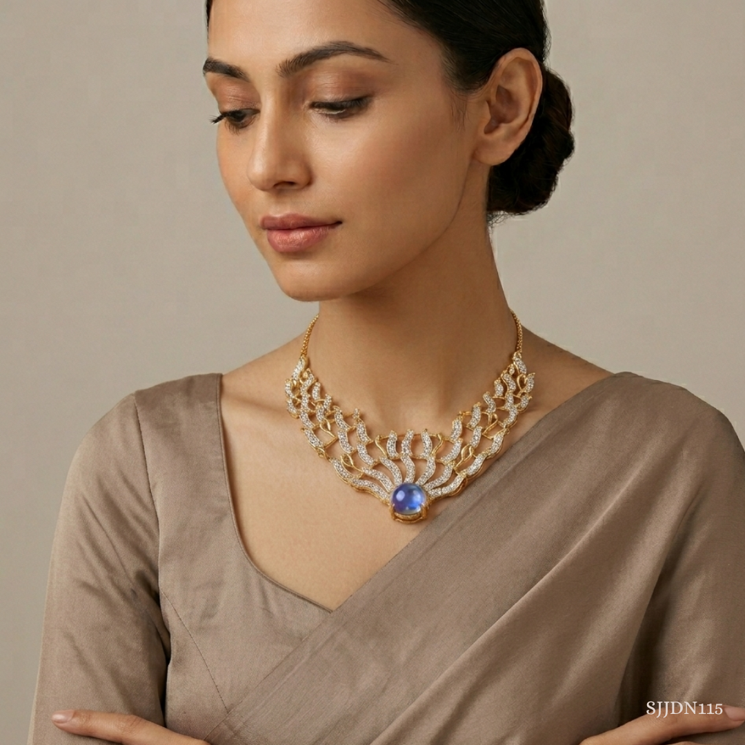 SJJDN115 | Radiant Opal and Diamond Necklace