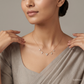 SJJDN117 | Honeycomb Harmony Diamond Statement Necklace