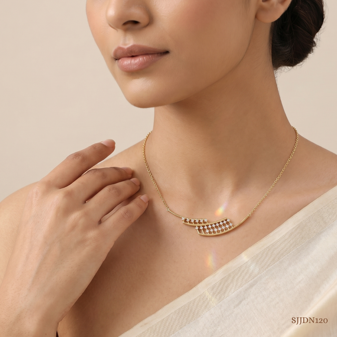 SJJDN120 | Radiant Opal Diamond Necklace