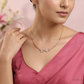 SJJDN122 | Butterfly Garden Diamond Floral Necklace