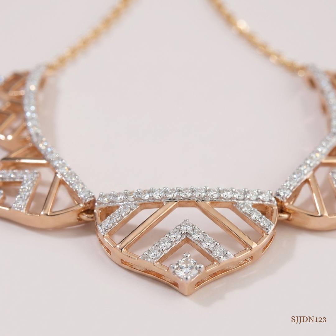 SJJDN123 | Lippan Luxe Diamond Statement Necklace