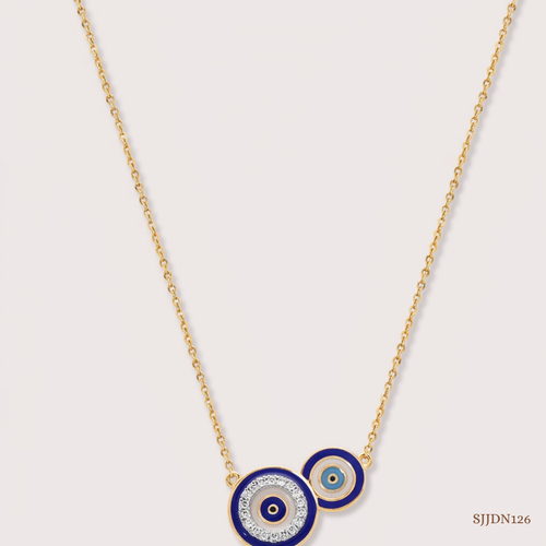 SJJDN126 | Divine Protection Diamond Statement Necklace