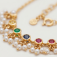 SJJDN130 | Navratna Charm Diamond Elegant Necklace