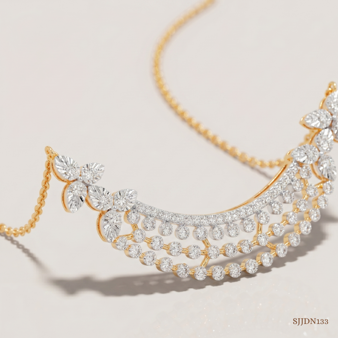 SJJDN133 | Symphony Diamond Statement Necklace