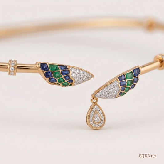 SJJDN137 | Soaring Wings Diamond Statement Necklace