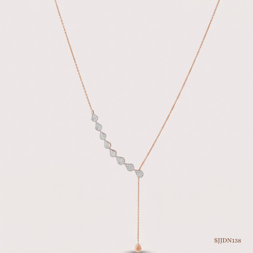 SJJDN138 | Radiant Trail Diamond Designer Necklace