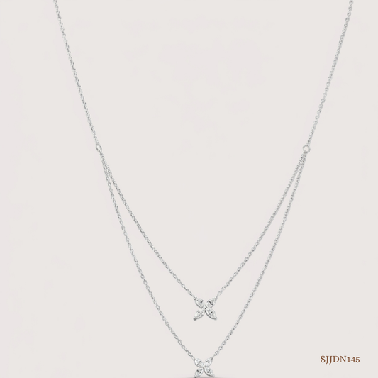 SJJDN145 | Nature's Muse Layered Diamond Necklace