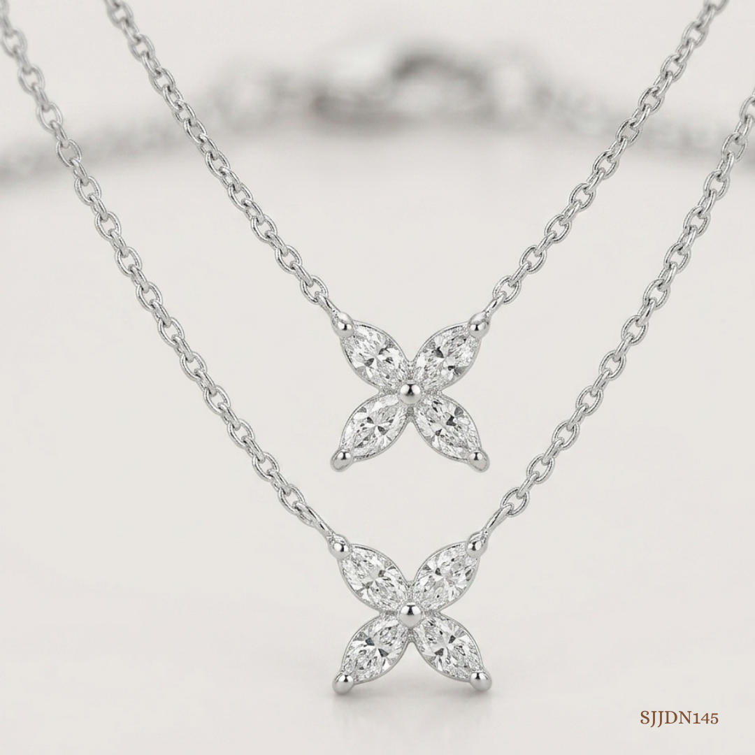 SJJDN145 | Nature's Muse Layered Diamond Necklace