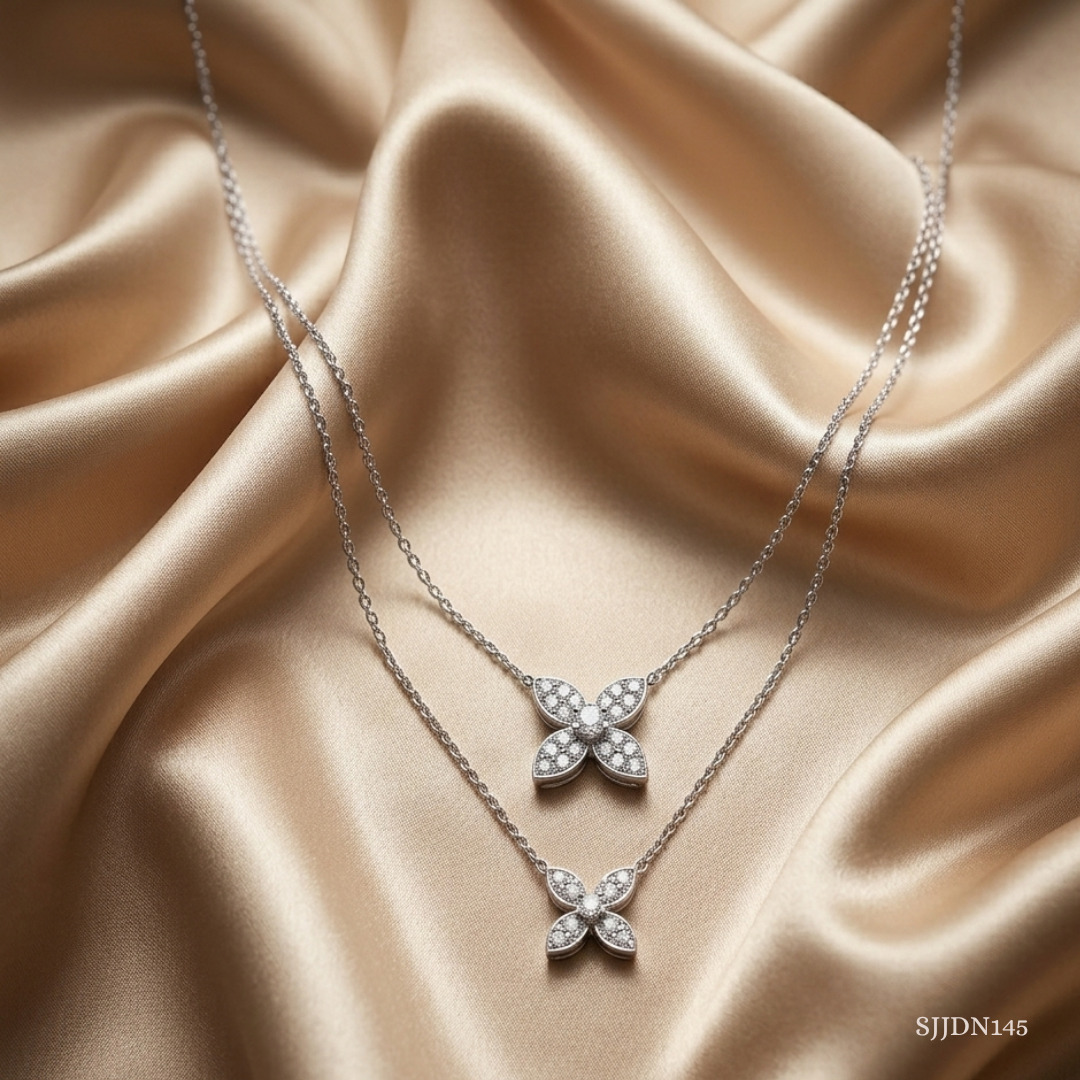 SJJDN145 | Nature's Muse Layered Diamond Necklace