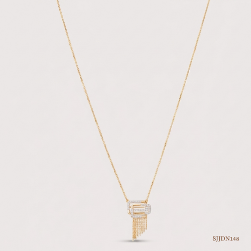 SJJDN148 | Elegant Tiers Diamond Statement Necklace