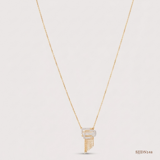 SJJDN148 | Elegant Tiers Diamond Statement Necklace
