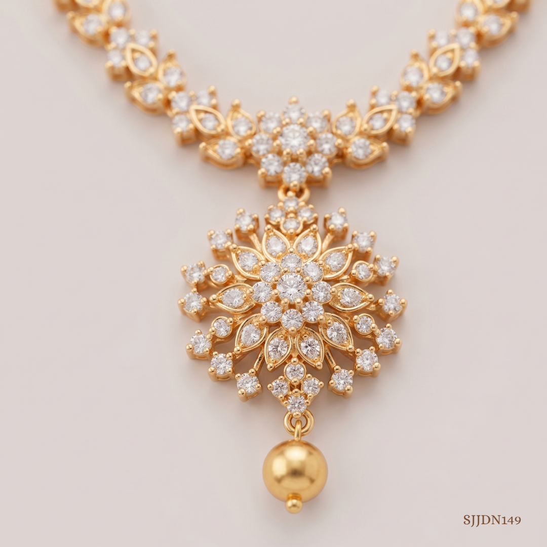 SJJDN149 | Brilliant Diamond Designer Necklace