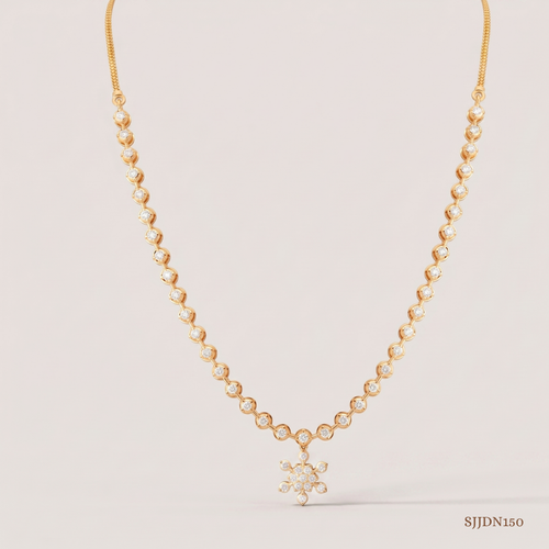 SJJDN150 | Brilliant Diamond Statement Necklace