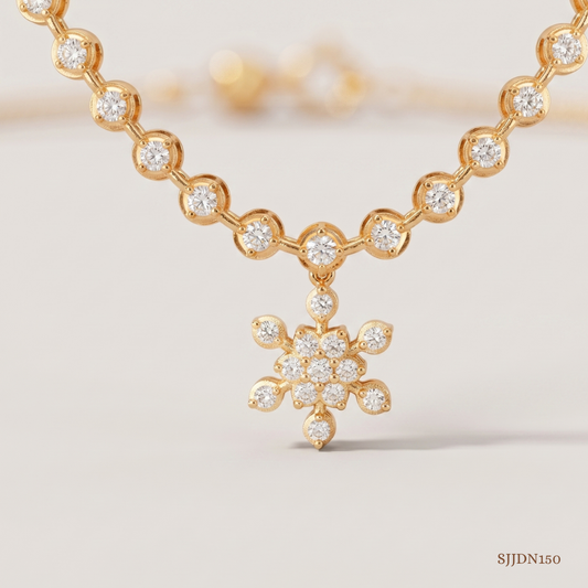 SJJDN150 | Brilliant Diamond Statement Necklace