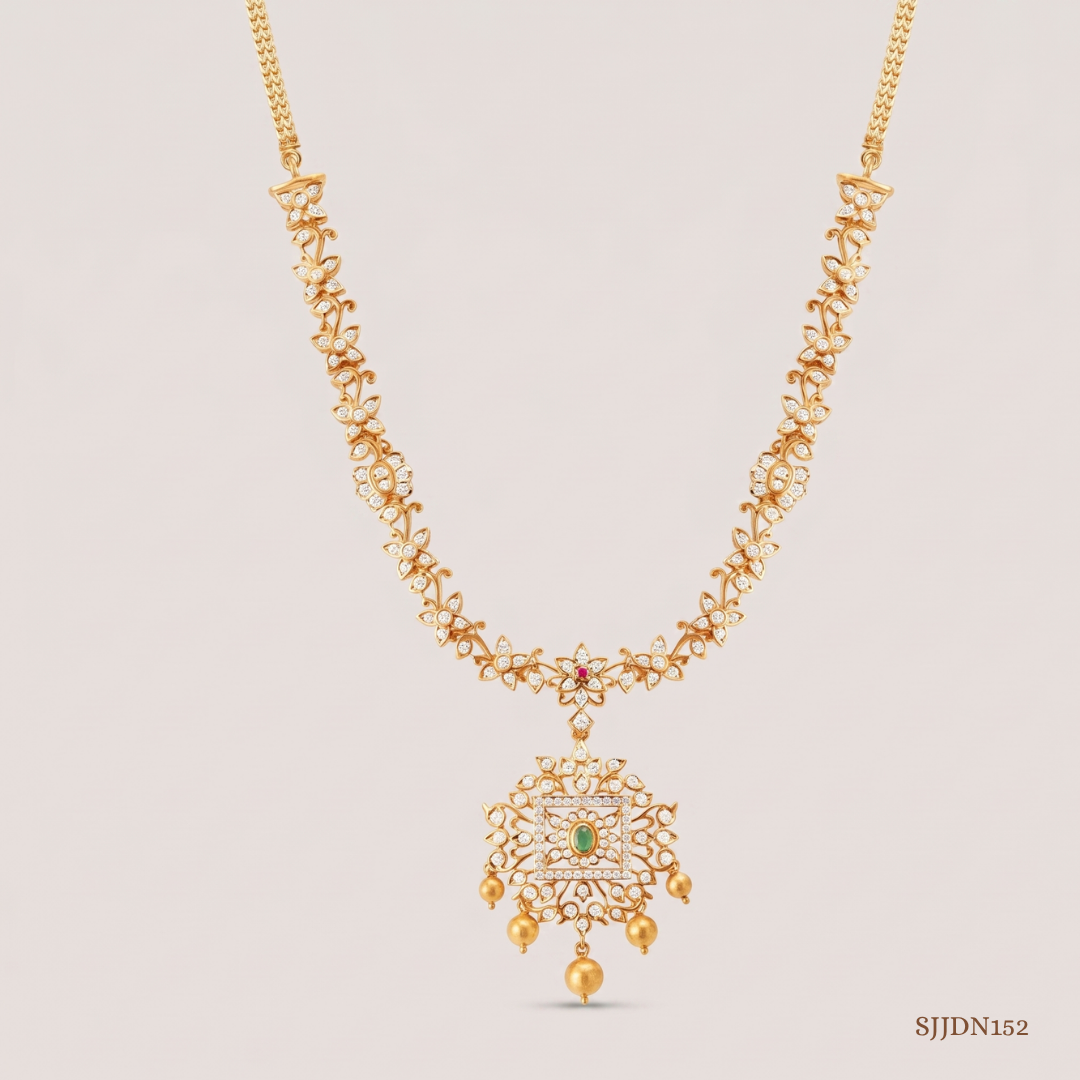 SJJDN152 | Elegant Diamond Designer Necklace