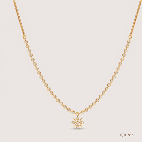 SJJDN153 | Enchanted Diamond Statement Necklace