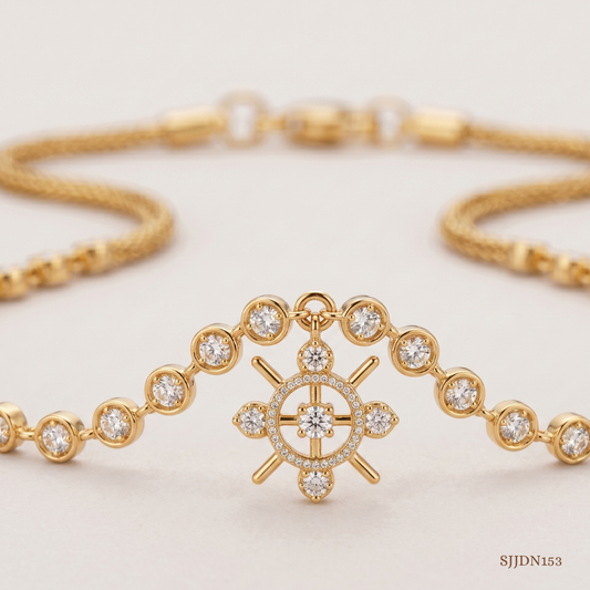 SJJDN153 | Enchanted Diamond Statement Necklace
