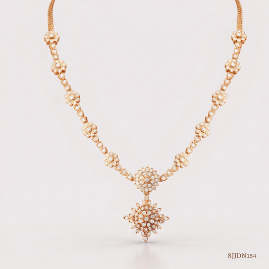 SJJDN154 | Luminous Diamond Contemporary Necklace