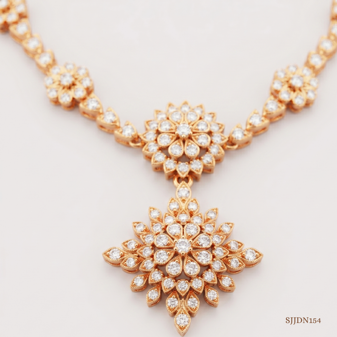 SJJDN154 | Luminous Diamond Contemporary Necklace