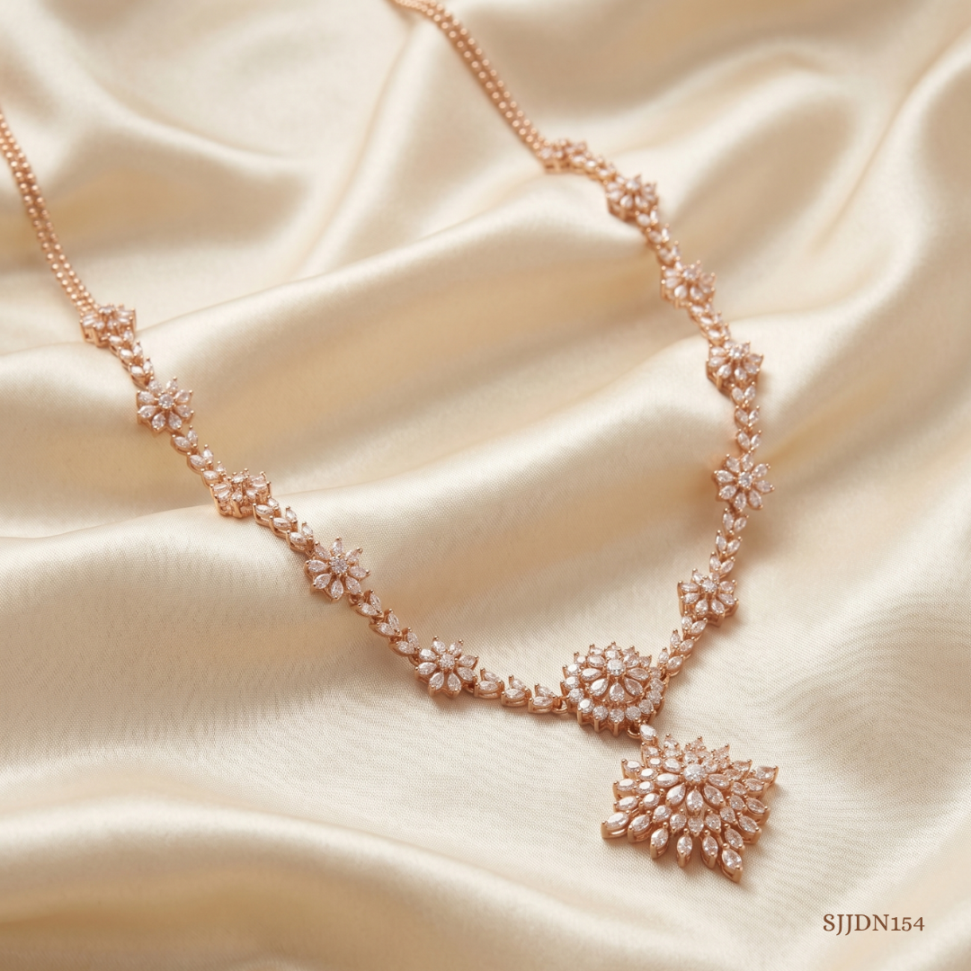 SJJDN154 | Luminous Diamond Contemporary Necklace