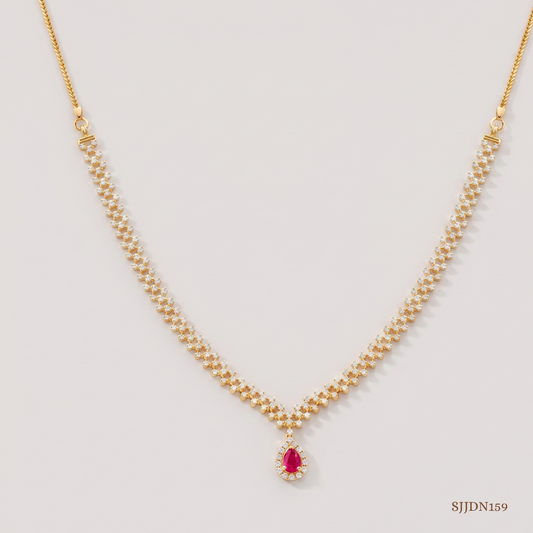 SJJDN159 | Classic Diamond Elegant Necklace