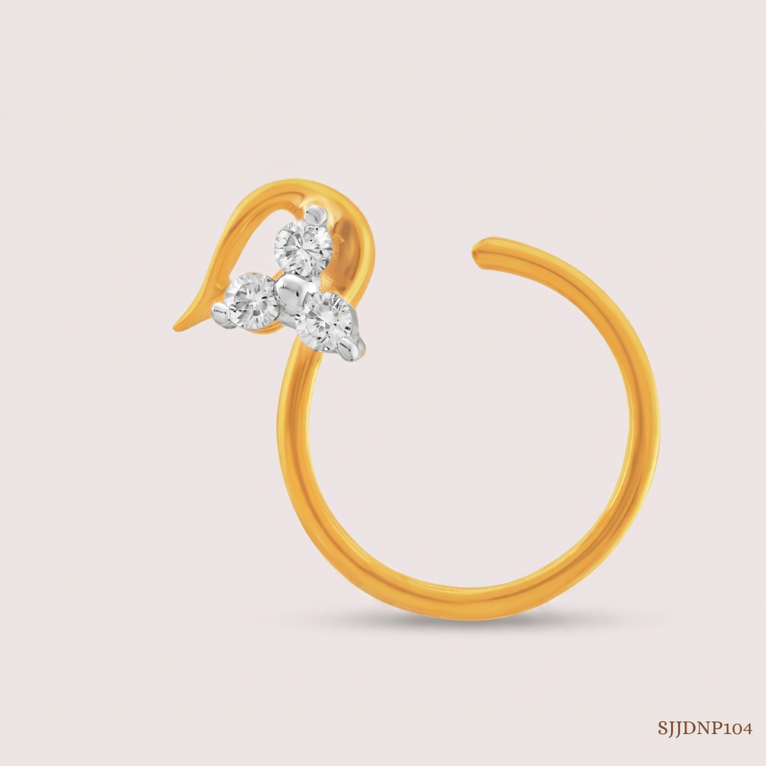 SJJDNP104 | Elegant Diamond Classic Nose Pin