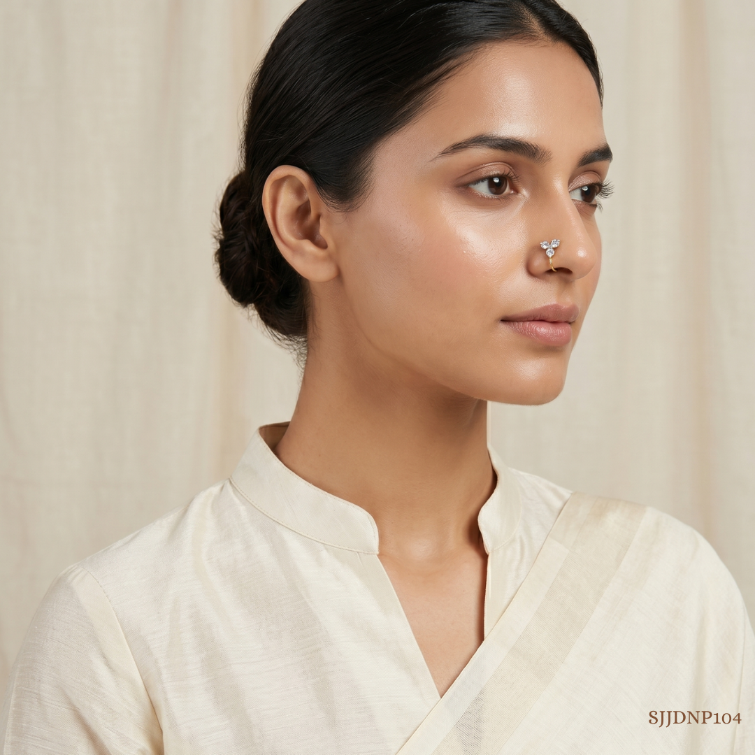 SJJDNP104 | Elegant Diamond Classic Nose Pin