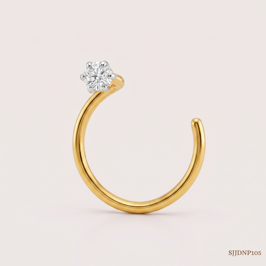 SJJDNP105 | Dainty Diamond Elegant Nose Pin