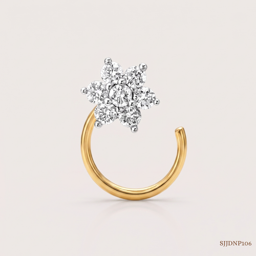 SJJDNP106 | Vanca Diamond Designer Nose Pin