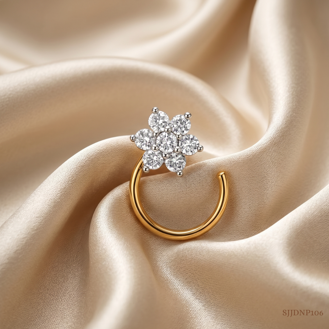 SJJDNP106 | Vanca Diamond Designer Nose Pin
