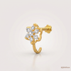 SJJDNP109 | Floral Trail Diamond Designer Nose Pin