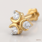 SJJDNP111 | Triangular Gleam Diamond Modern Nose Pin