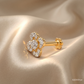 SJJDNP114 | Floral Glimmer Diamond Designer Nose Pin