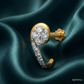 SJJDNP115 | Elegant Stroke Diamond Modern Nose Pin