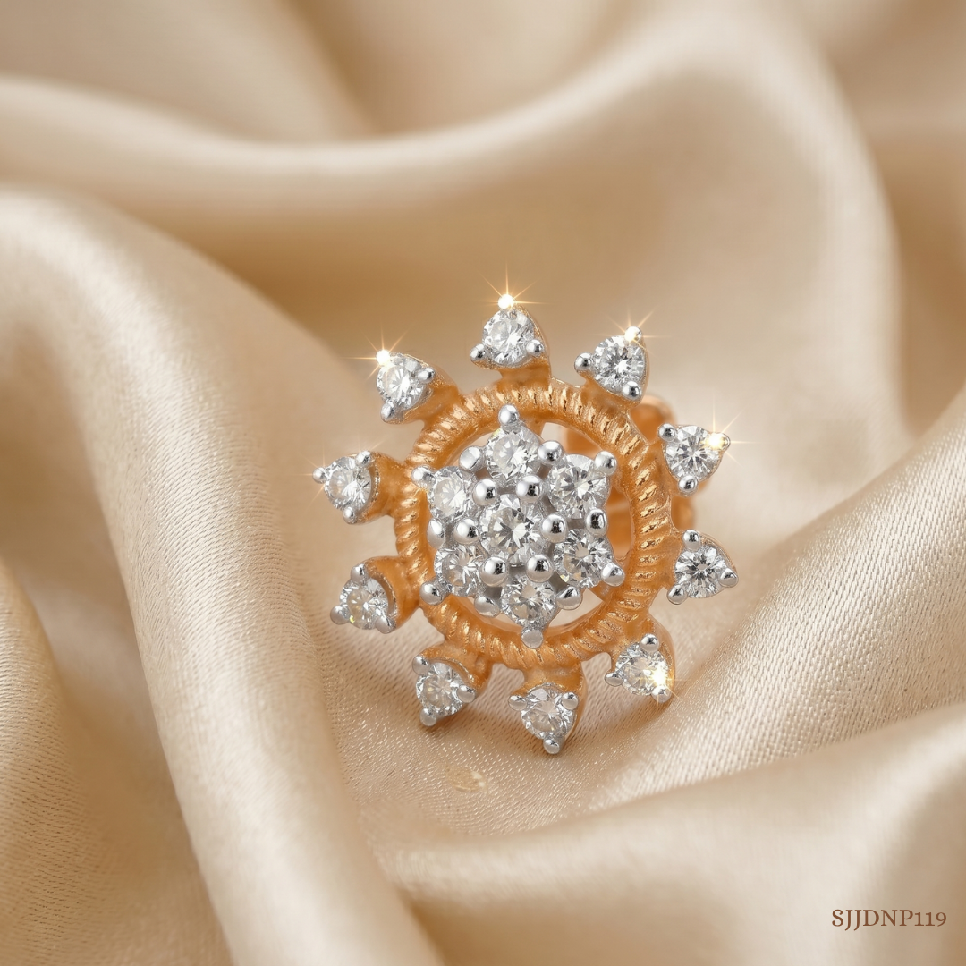 SJJDNP119 | Daylight Dazzle Diamond Statement Nose Pin