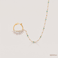 SJJDNP129 | Celestial Fringe Diamond Statement Nose Pin