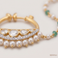 SJJDNP129 | Celestial Fringe Diamond Statement Nose Pin